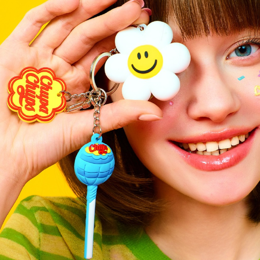 [Wiggle Wiggle x Chupa Chups] Soft Keyring