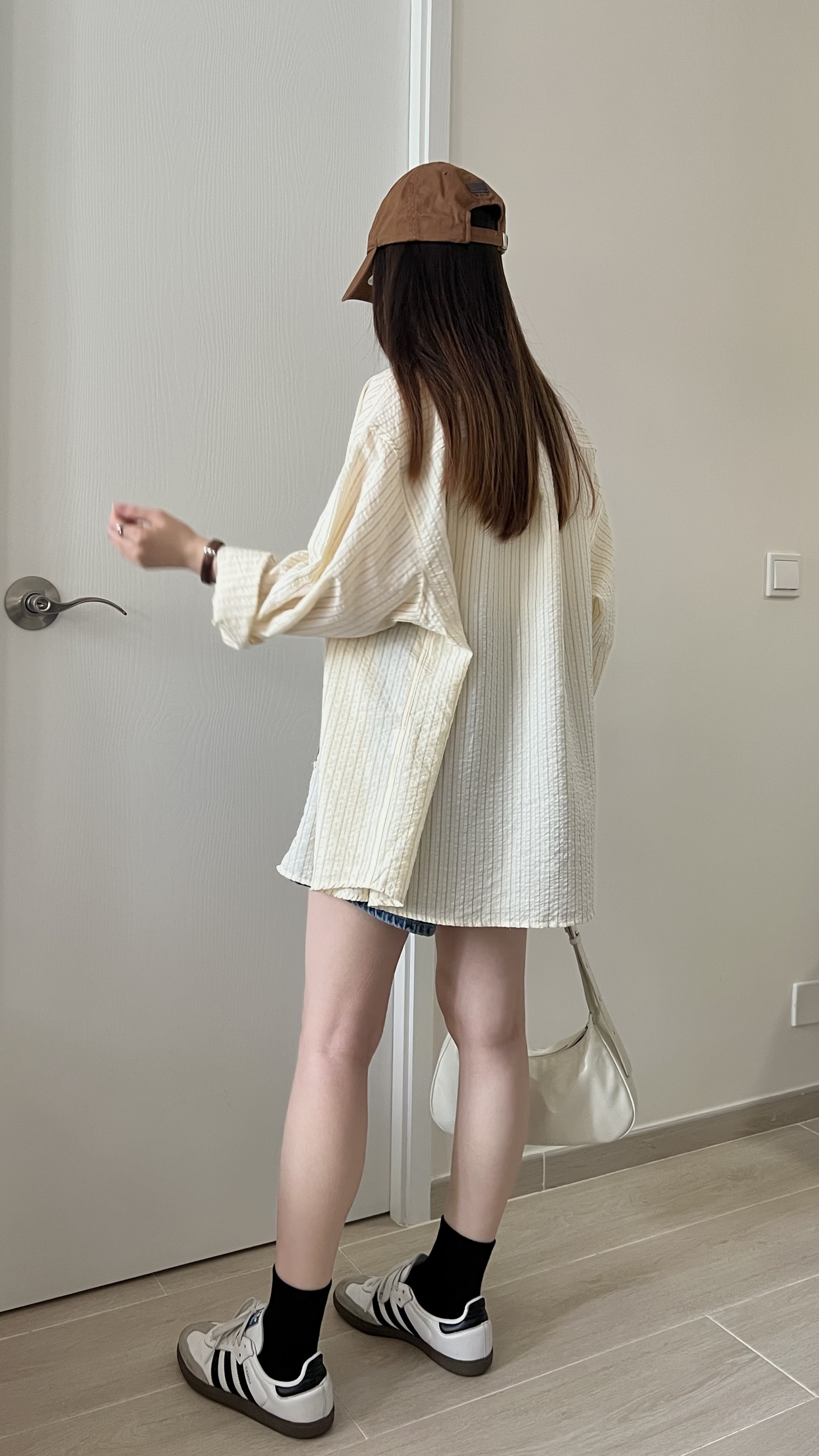 檸檬皺皺條紋恤衫 免熨