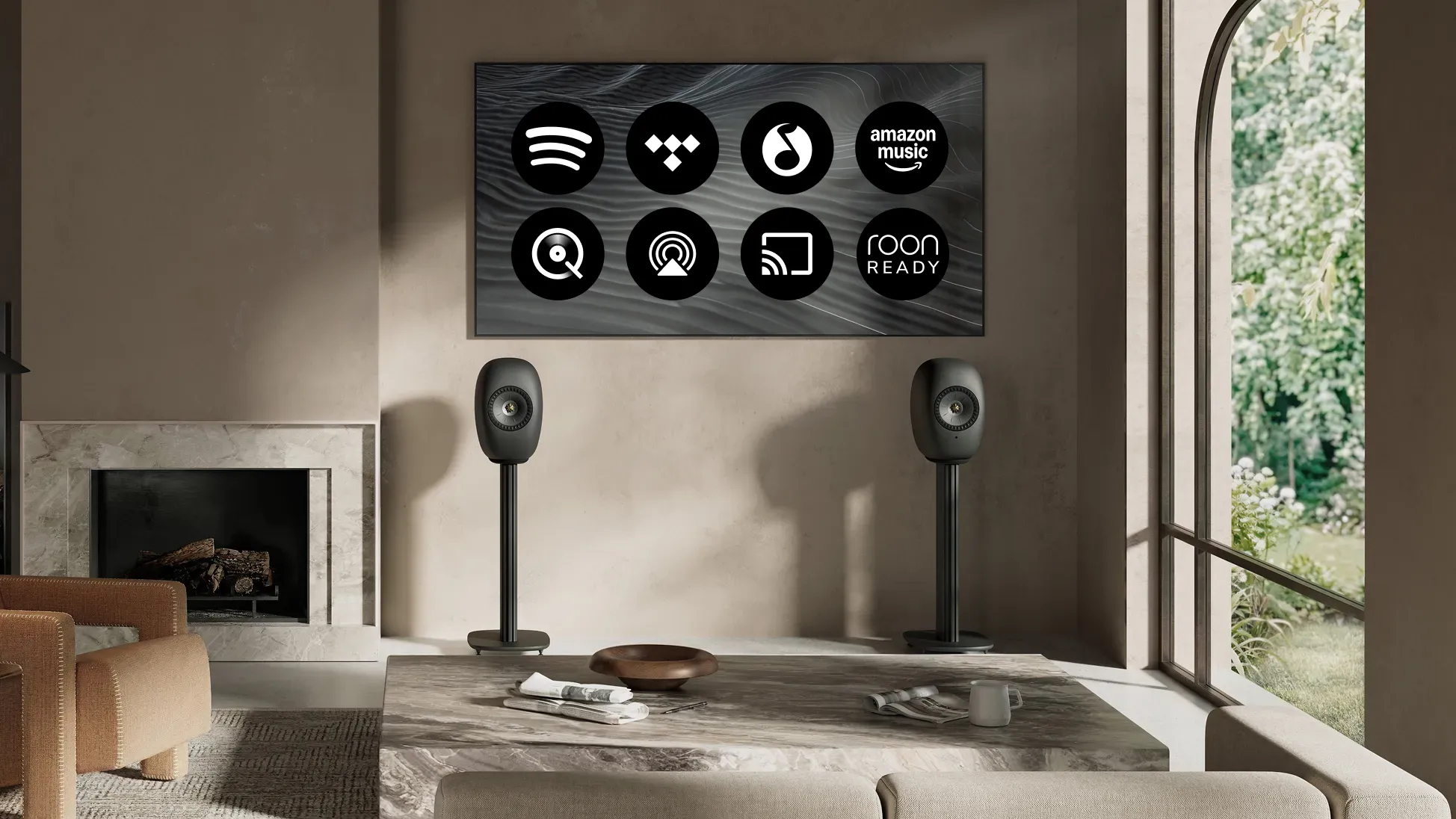 KEF LS LUXE Premium Wireless Hifi Bookshelf Speakers (Pair)