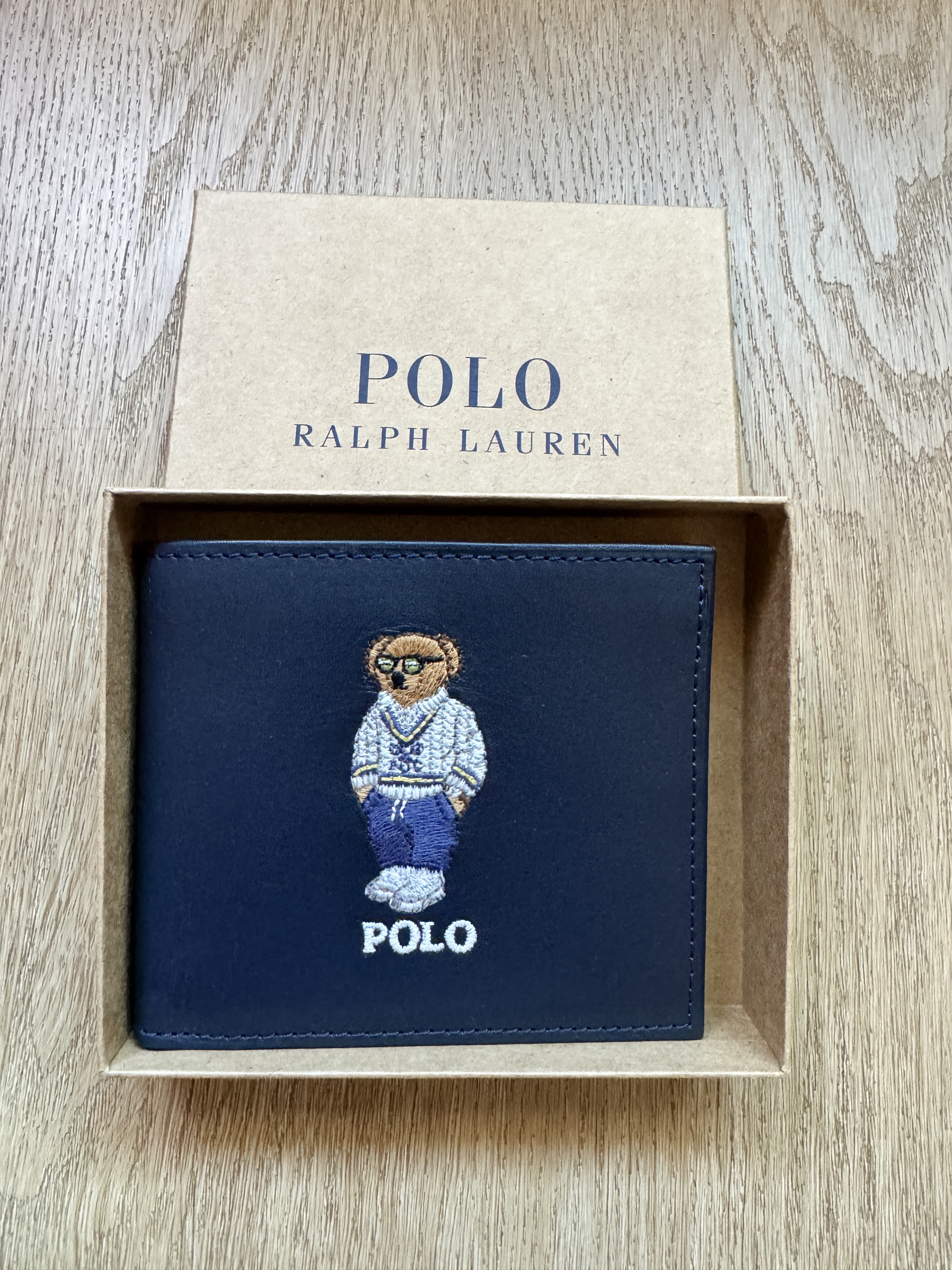 Polo Ralph Lauren藍色熊仔銀包 (香港現貨)