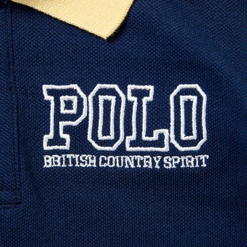 Polo Baby 短袖拼色連身衫 2色可選 70/80cm