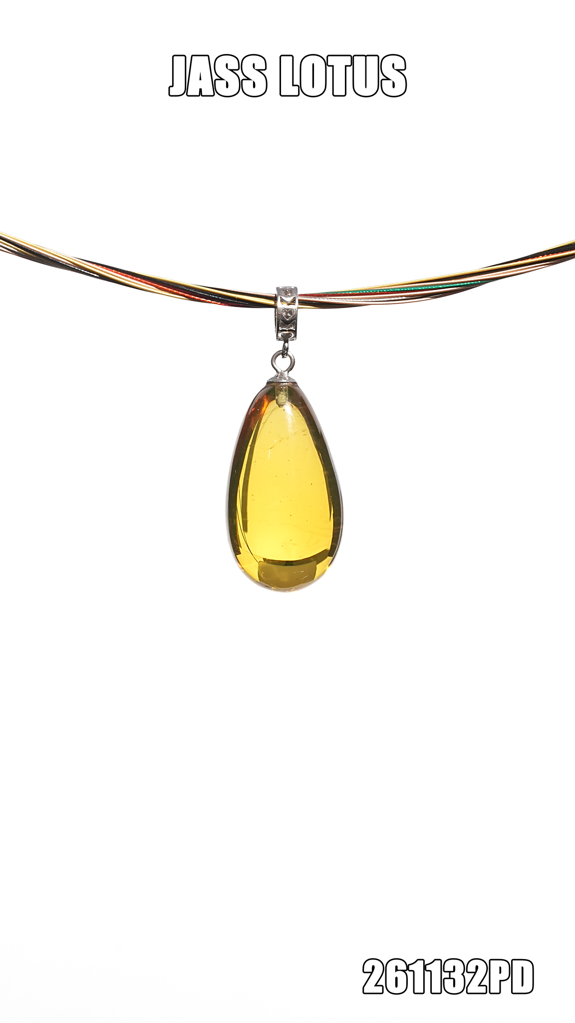 緬甸天然琥珀淨水高藍珀水滴吊墜