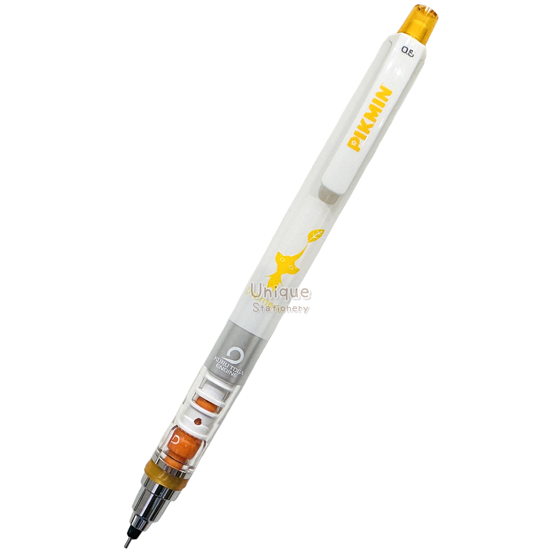 現貨｜皮克敏 Pikmin 日本製 Uni KURU TOGA 0.5mm 不斷芯旋轉自動 鉛芯筆 (706401)