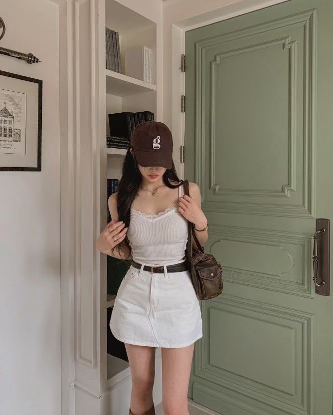 I06 洗水牛仔裙褲