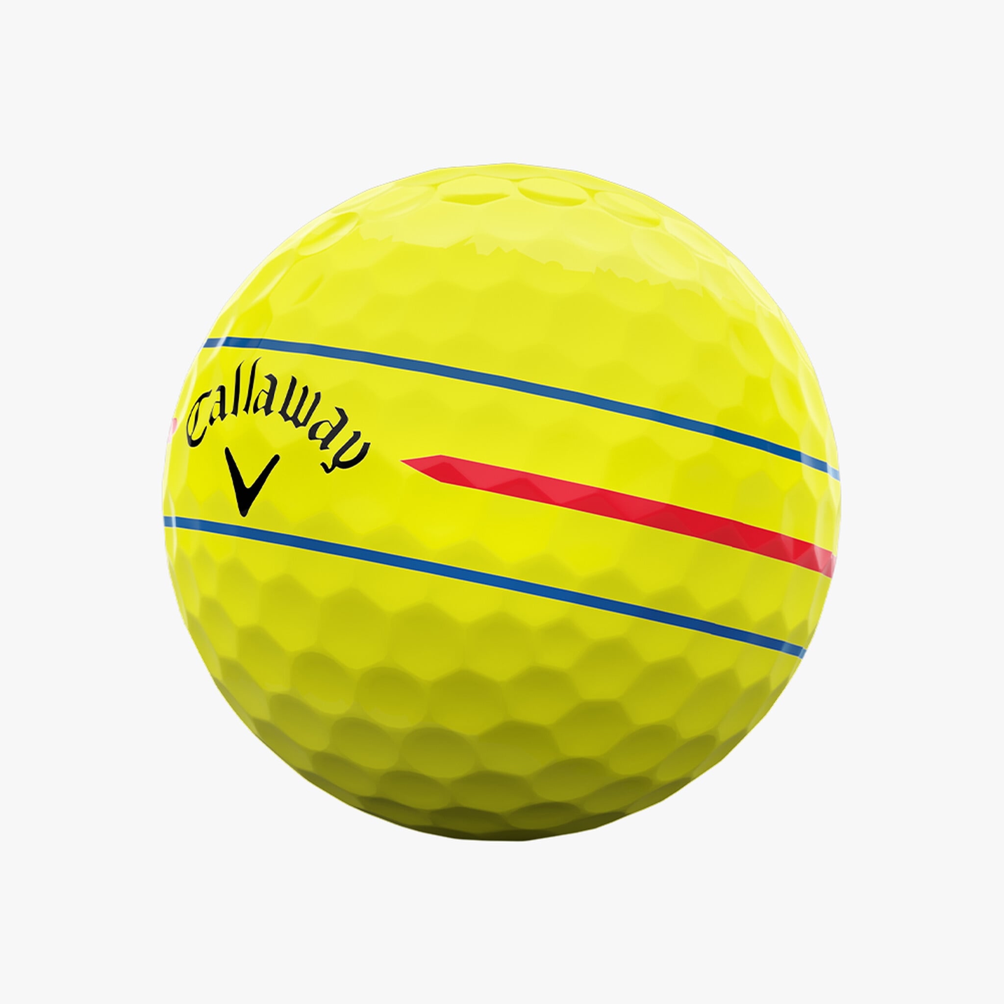 CALLAWAY CHROME SOFT TRIPLE TRACK 360 l四層球- 黃色