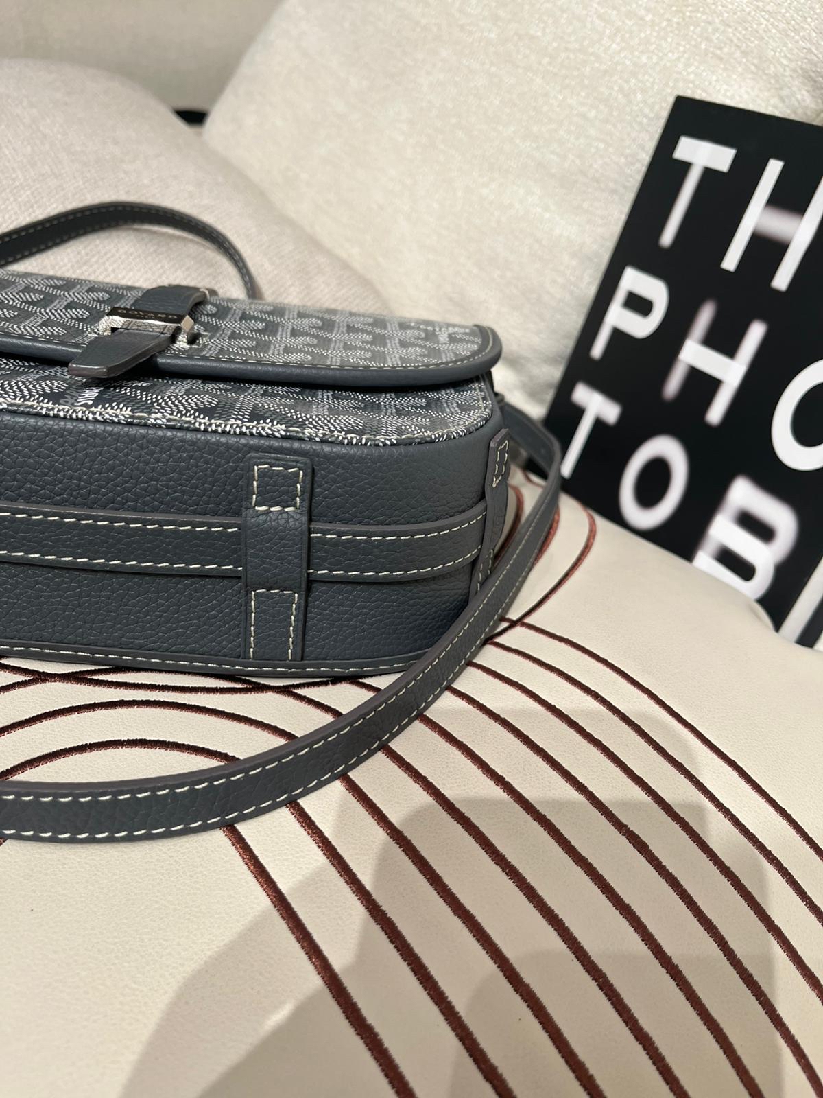 Goyard Belvedere PM Bag Grey 100%Authentic, 98%New ✅Dust bag
