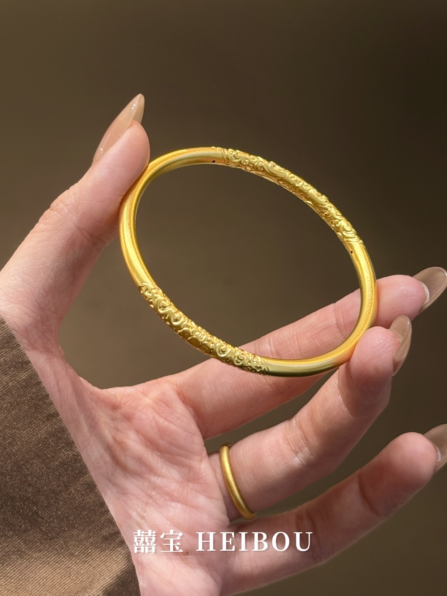 【3D硬金】卷草纹-手镯