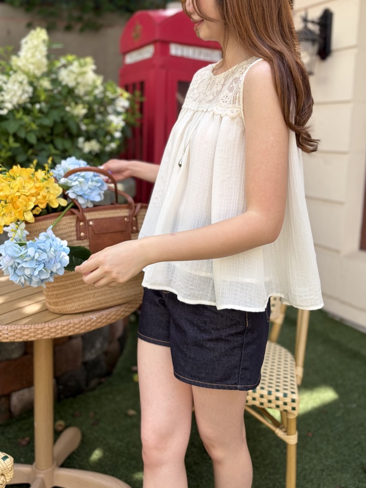 Crochet Lace Layered Blouse