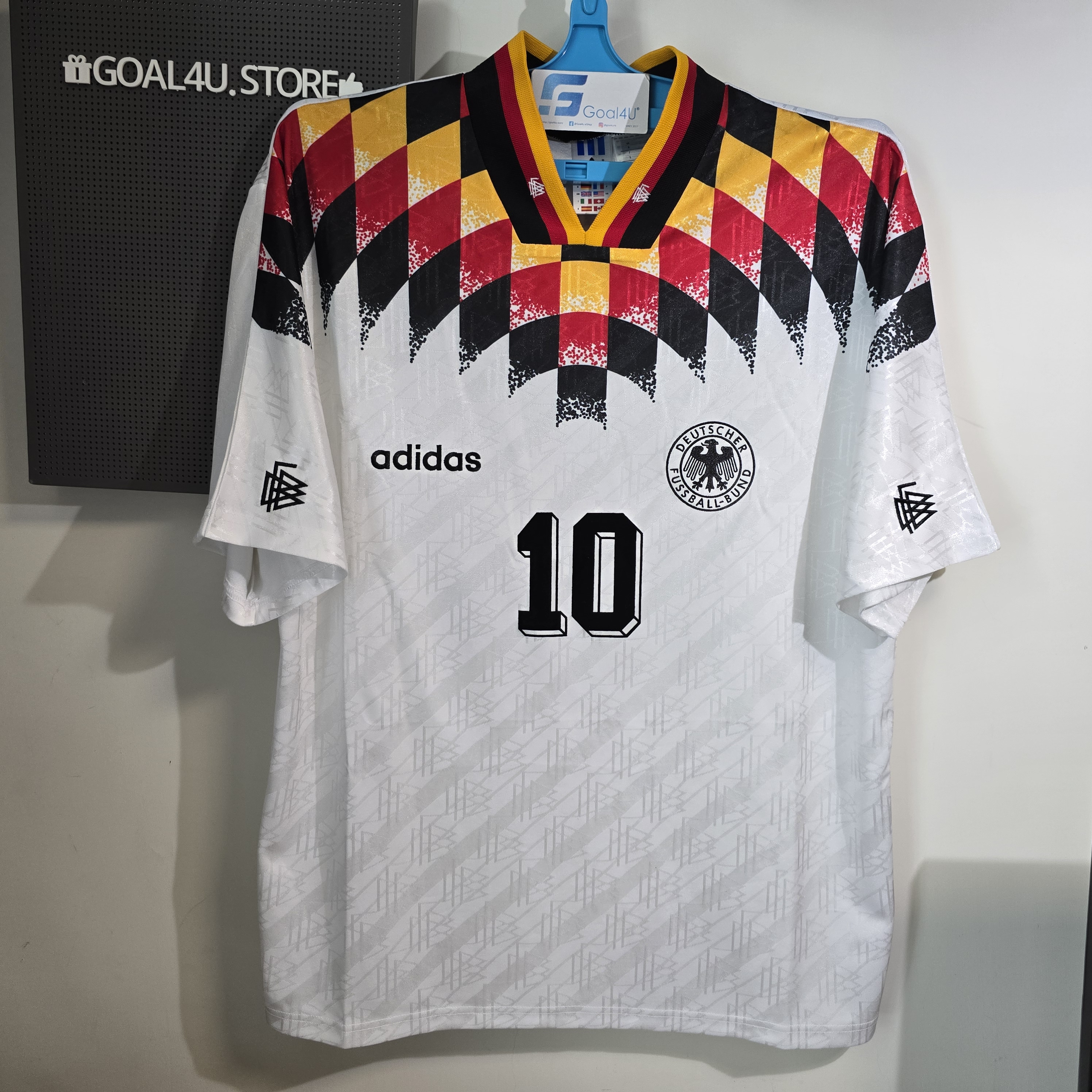 #部分碼現貨 ⚫🟥🟨Adidas Germany 德國 1994 主場球衣 Reissue (可加印字) JN3705