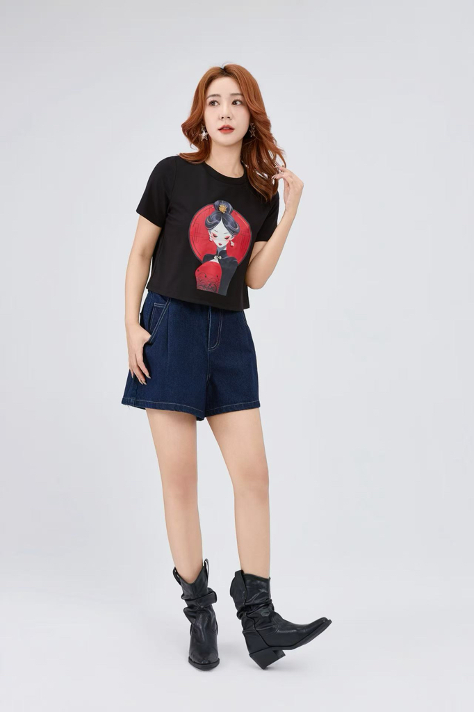 10141310 Oriental Muse Graphic Tee