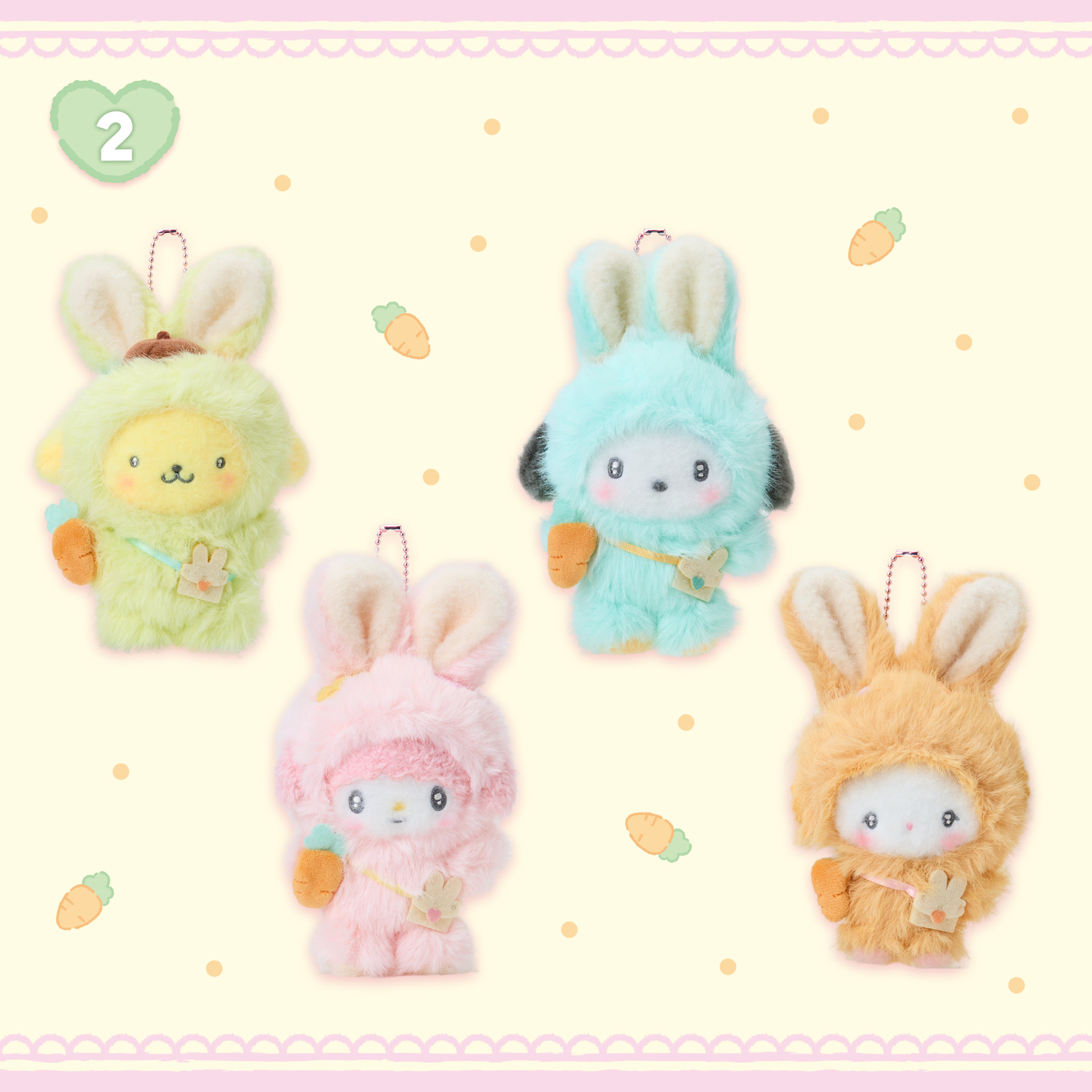 🎀【預訂】Sanrio 兔兔造型系列公仔掛飾