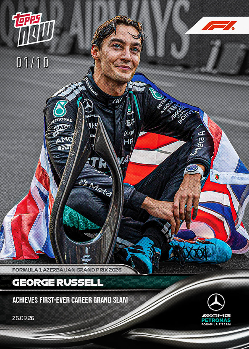 George Russell - 2026 F1 Topps NOW® #62 Azerbaijan GP Grand Slam 贏車卡【團購】