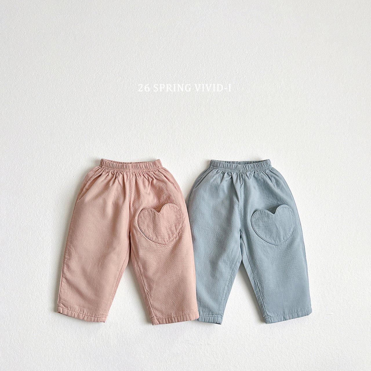 🌸預訂 韓國直送🌸🇰🇷VIVIDI兩色心形口袋寬鬆長褲