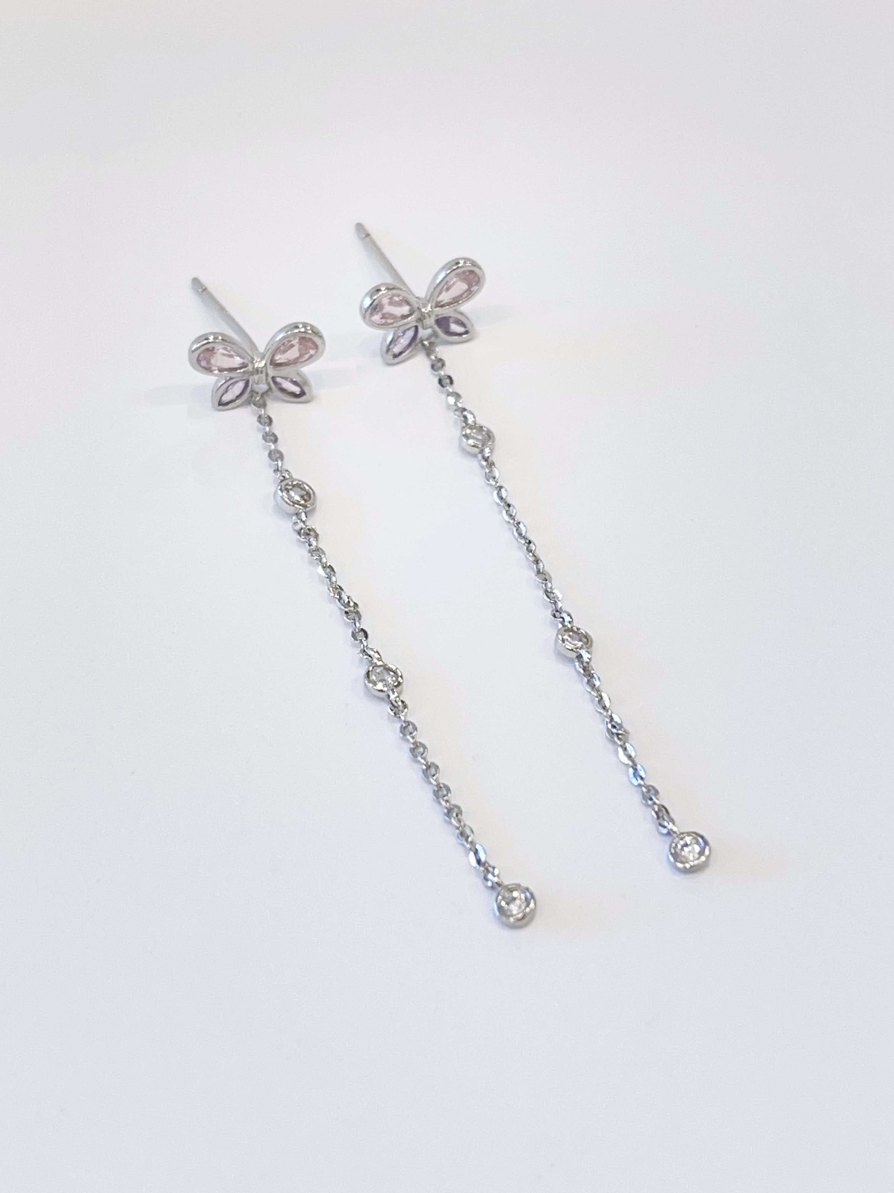 蝴蝶珍珠高级感耳环