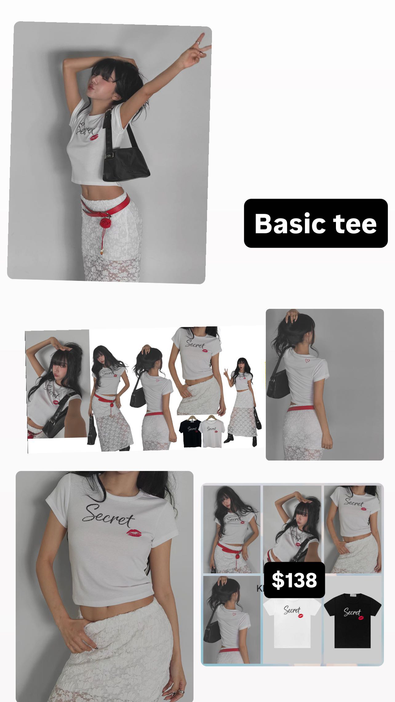 🇰🇷🇰🇷新款速遞19/4🔥🔥Basic Tee11279#ff2880