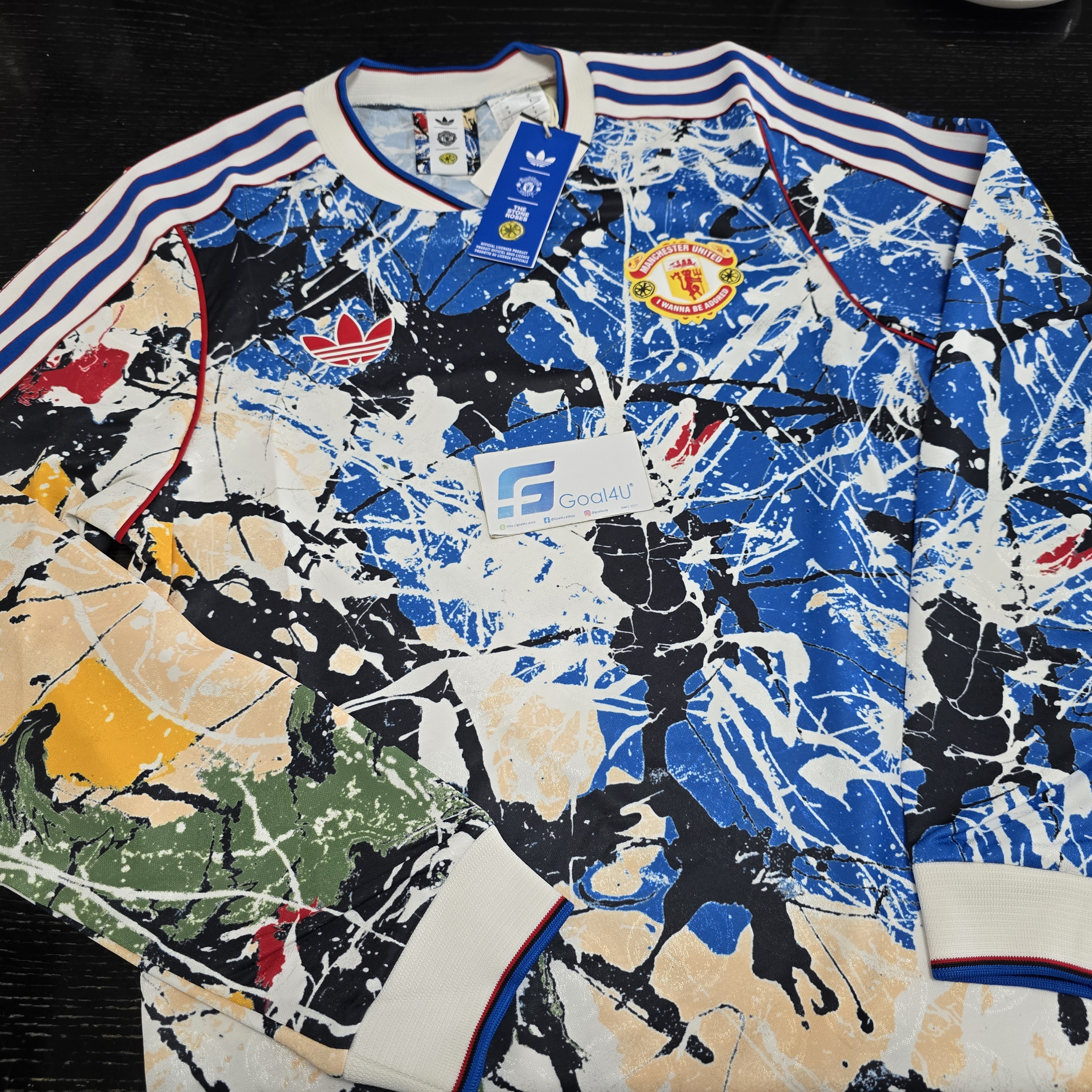 🎶⚽Adidas Manchester United 曼聯 × Stone Roses 長袖球衣 KC4442