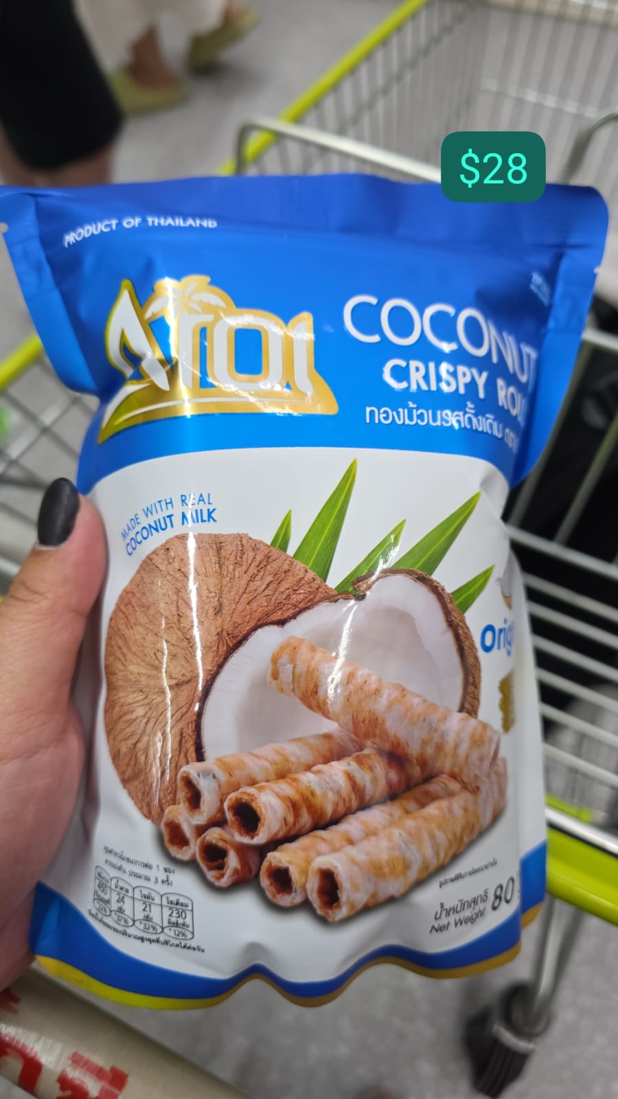 coconut crispy roll original