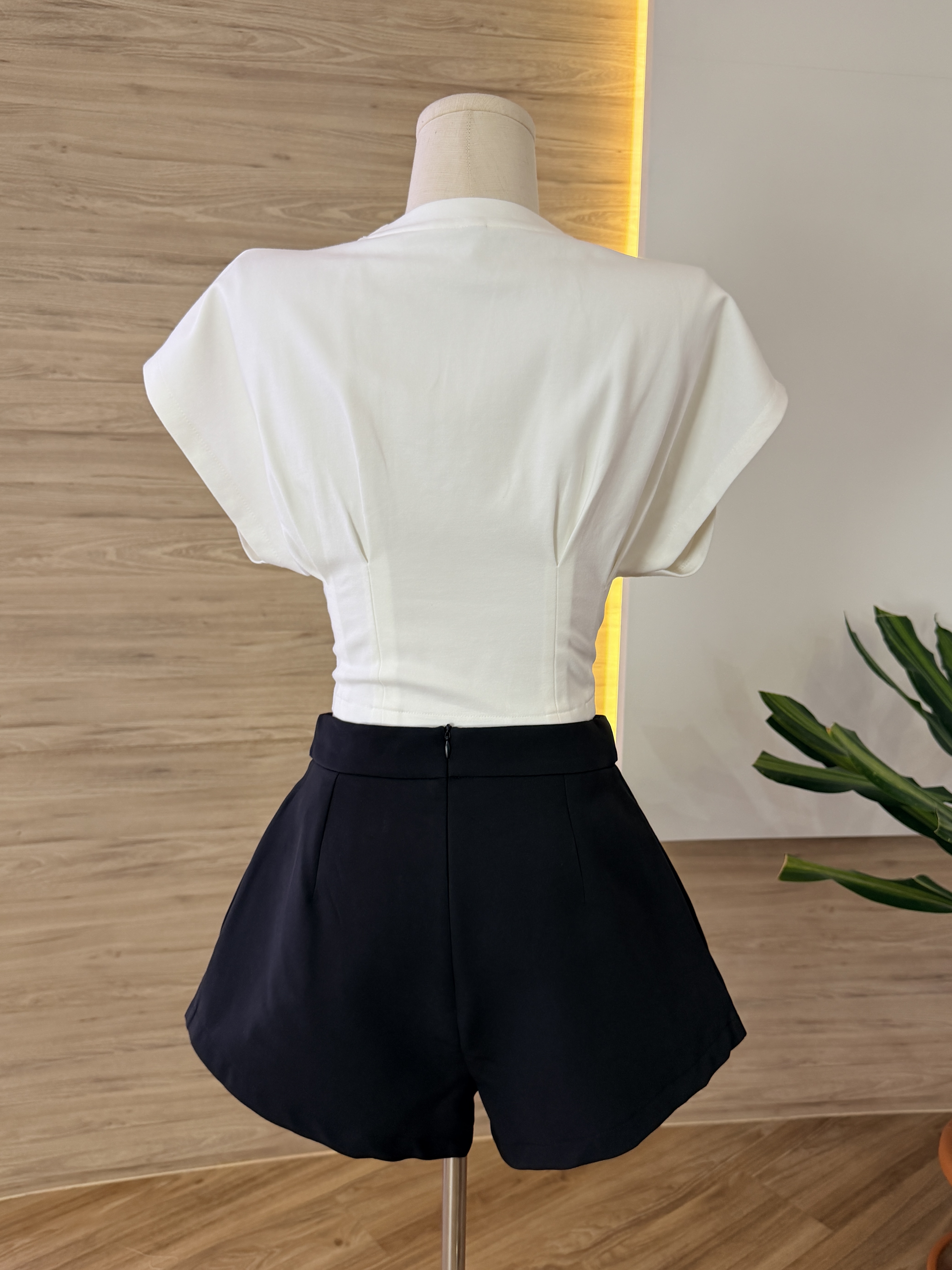 Aurelia Luxe Pleated Short