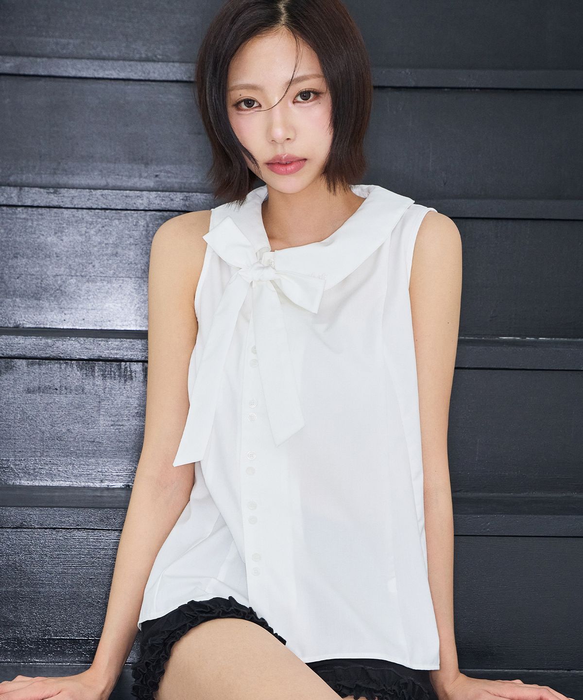 🇰🇷訂購｜ILLIGO 26SS｜高恩's Pick｜Rope flare blouse 4色 