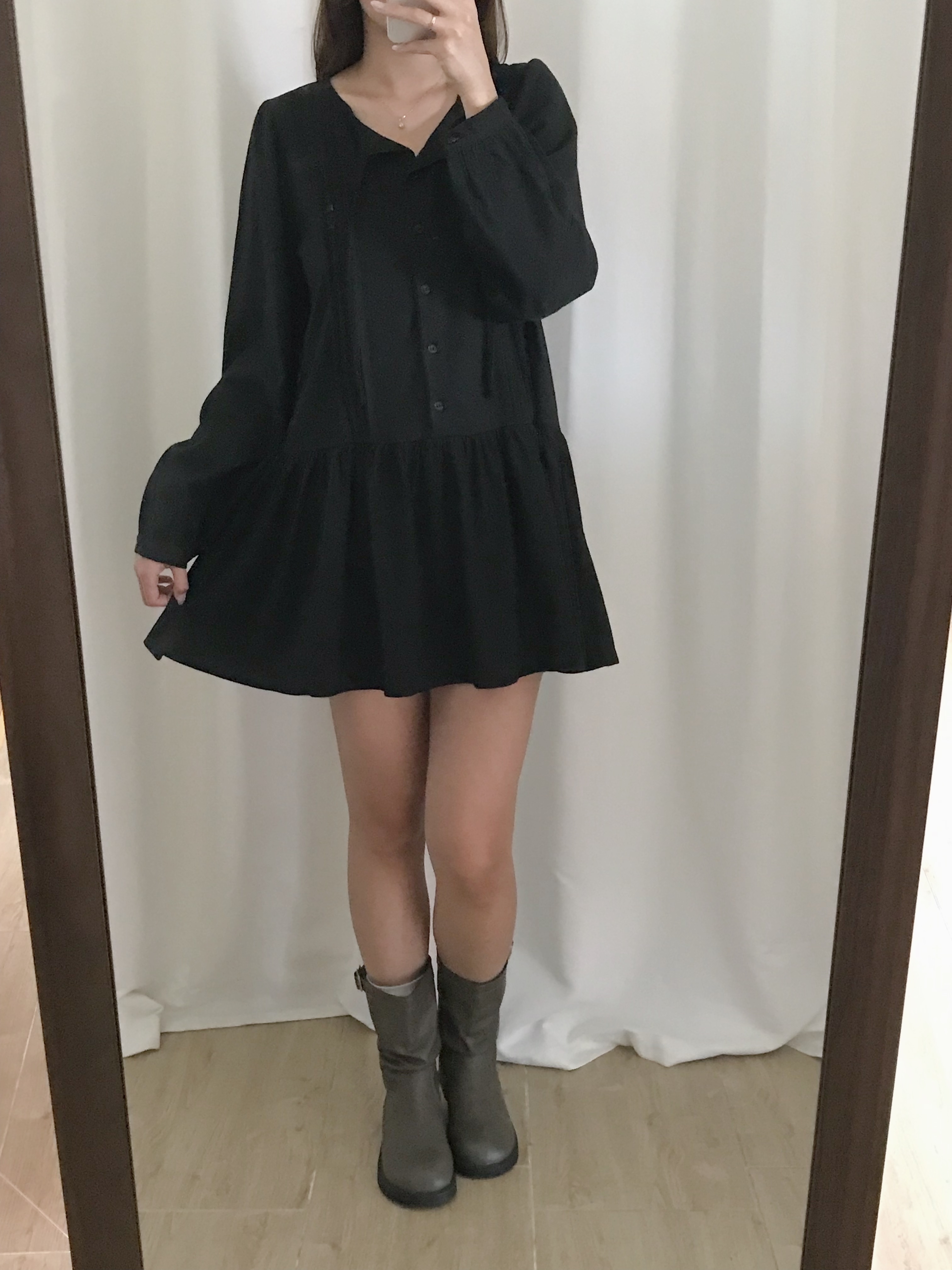 法式洋氣傘傘連身裙(兩色入)