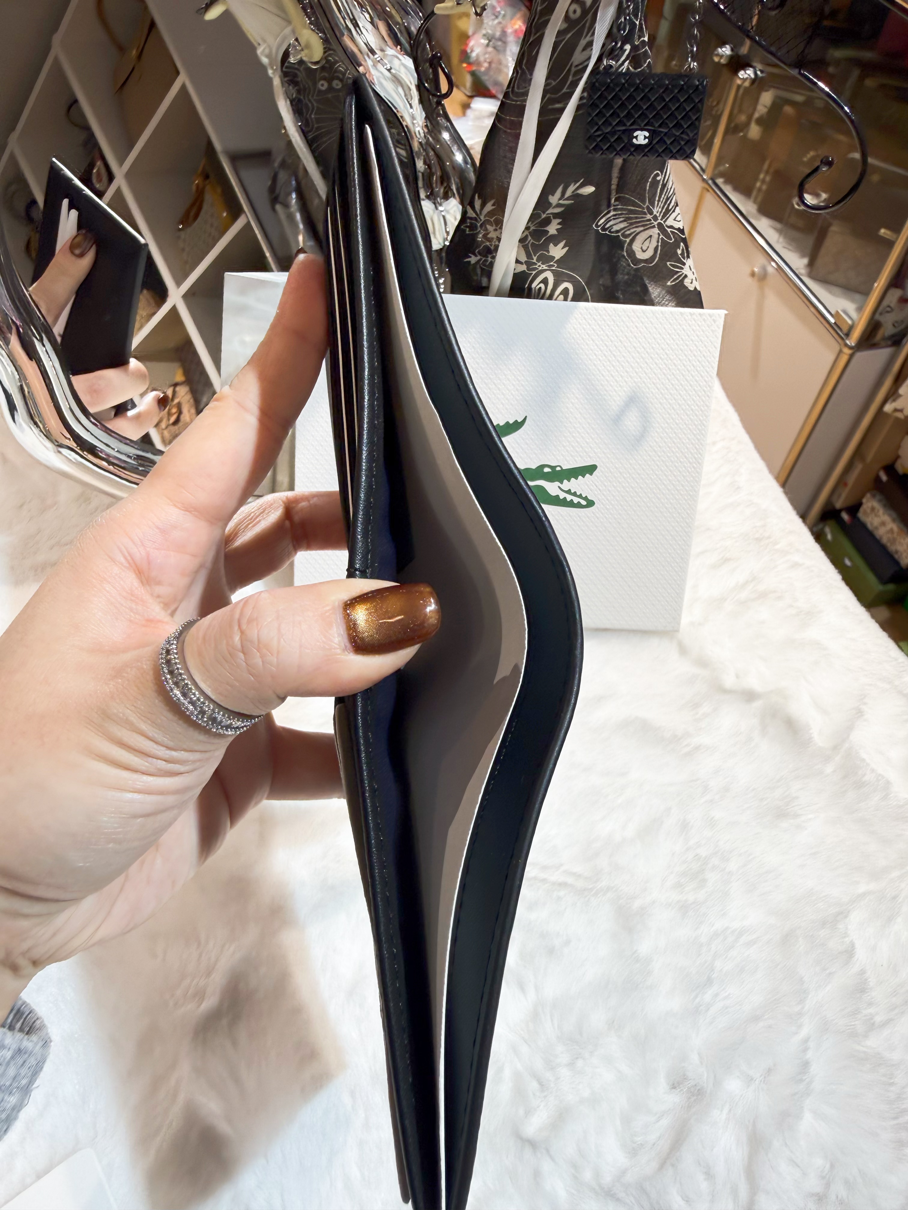 Lacoste bi fold wallet 738/blk