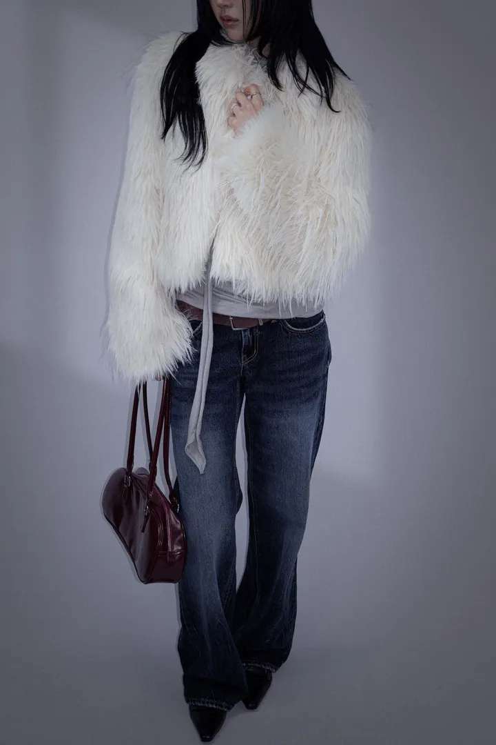 Low-Rise Washed Denim