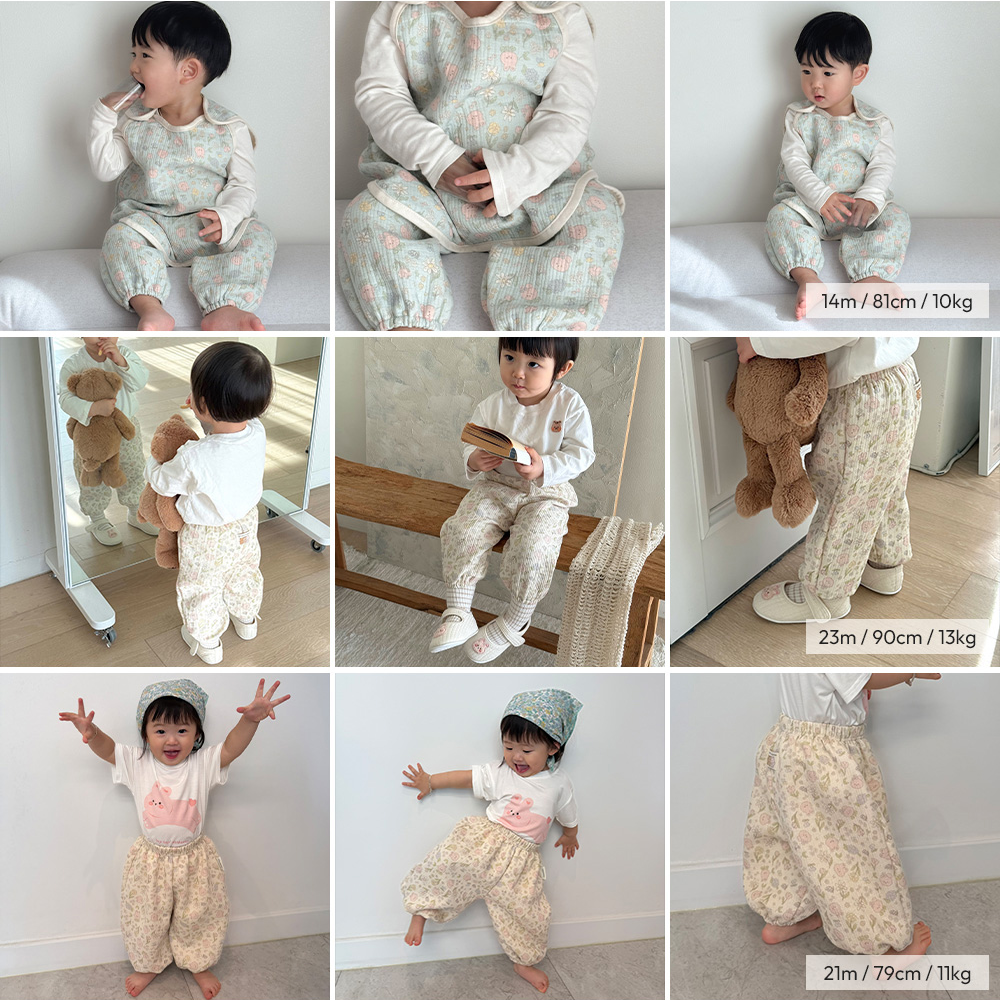 DOTTODOT Air Layer棉系列-花叢兔兔防蚊褲