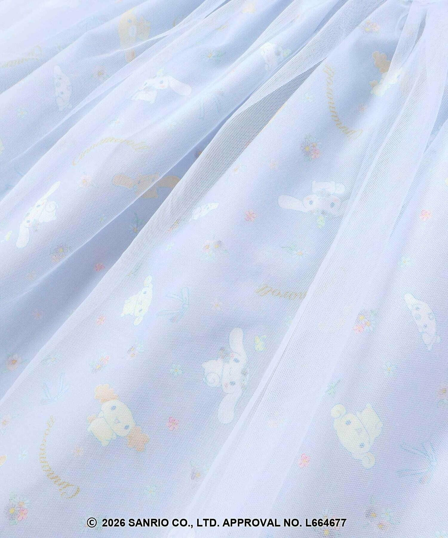 🇯🇵預訂 日本直送🇯🇵Slap Slip x Sanrio系列兩色人物印花頸鏈刺繡薄紗短袖連身裙