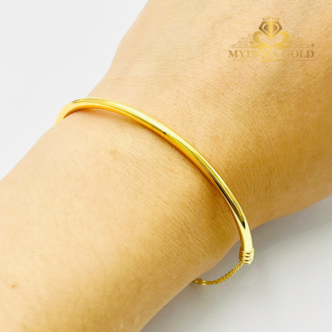 MYDORA Gelang Fesyen PDR Half Round l EMAS 916/22K