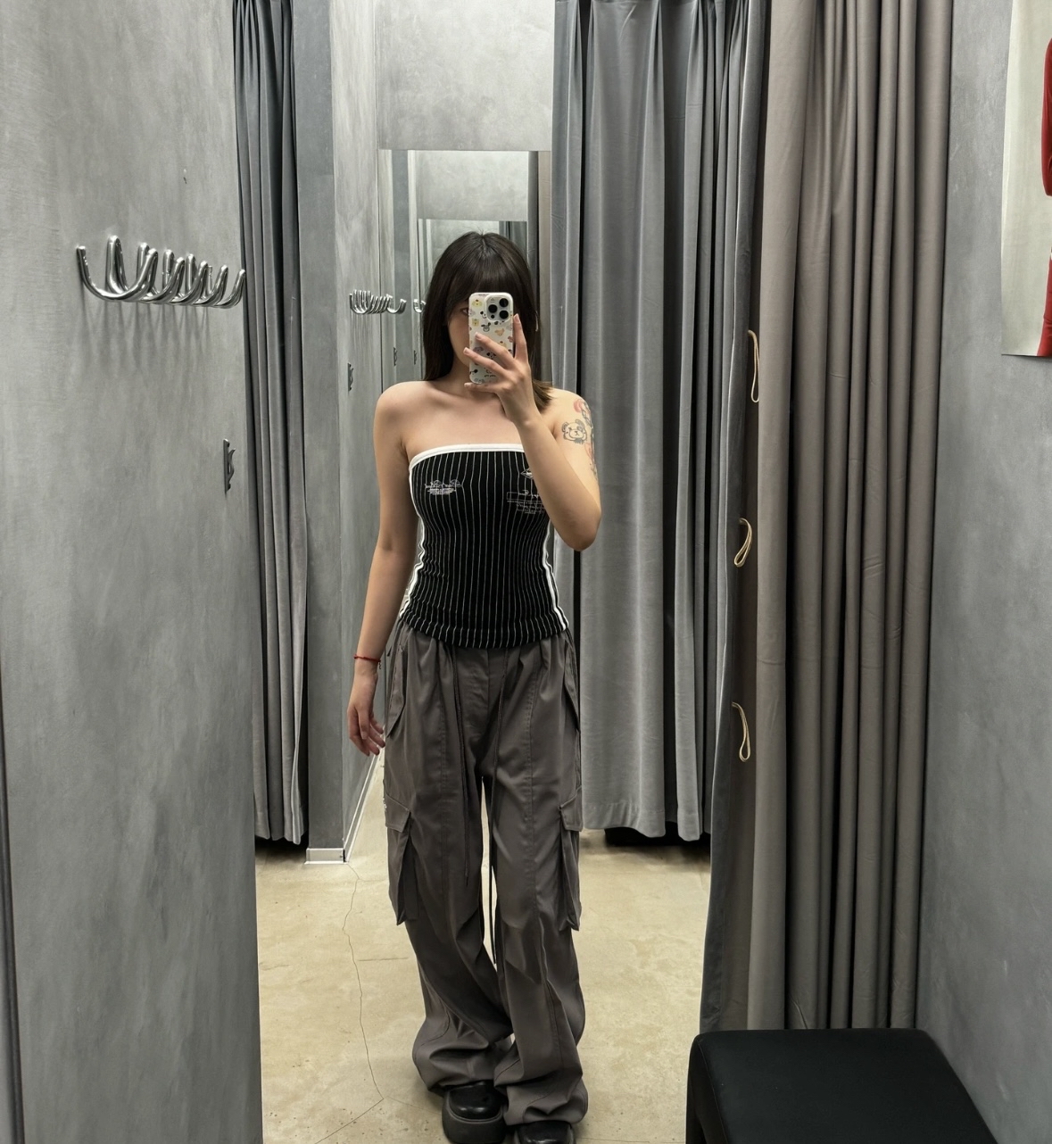 TP388纯欲印花抹胸