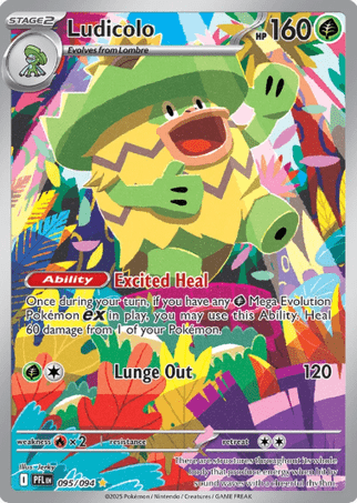 Pokemon TCG ENGLISH VERSION- LUDICOLO PHANTAM FLAMES 095/094