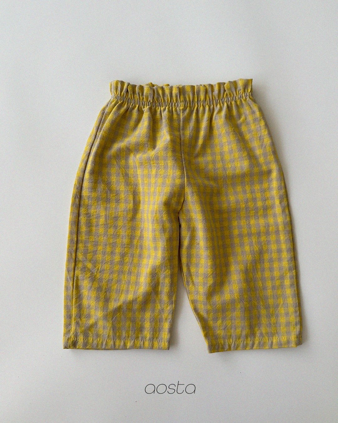 Aosta | [Caramel  Check Pants]  