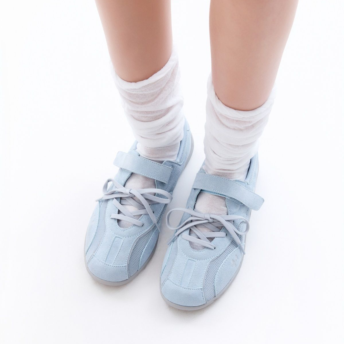 [+OTZ] Soft Tone Colour Edit: Romary Suede Lace-up Sneakers (3種)