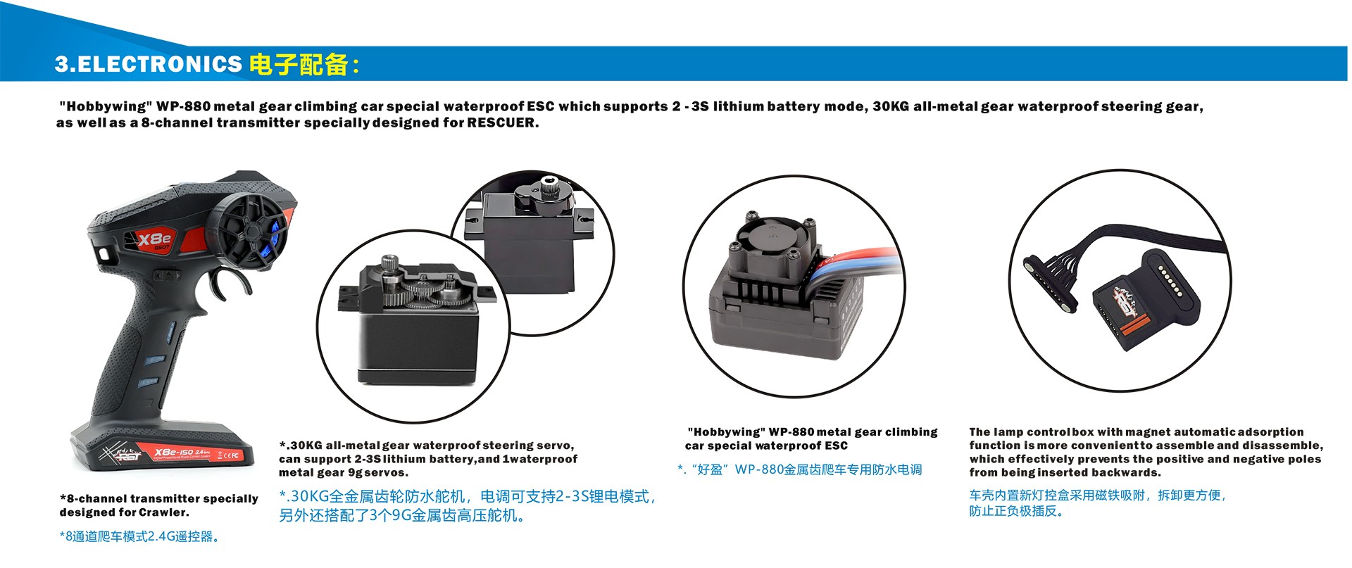 全新 瑞泰 RGT  1:10 EX86190  LC76 RESCURE 攀爬車 2026 Ver. | 有刷馬達及電變 | 2.4Ghz 遙控 |  4輪驅動 | 前後差速鎖 | 2段速機械波箱 