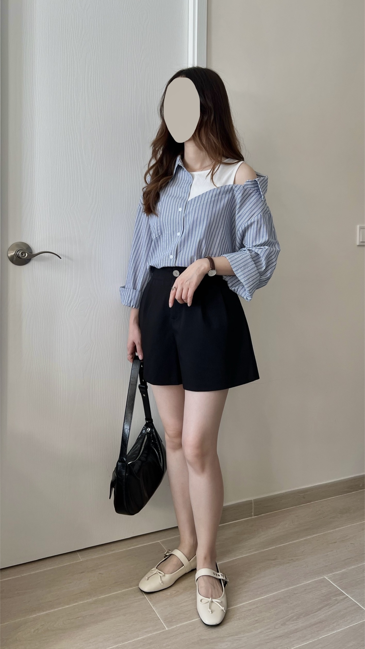 自留推薦假兩件恤衫 現貨