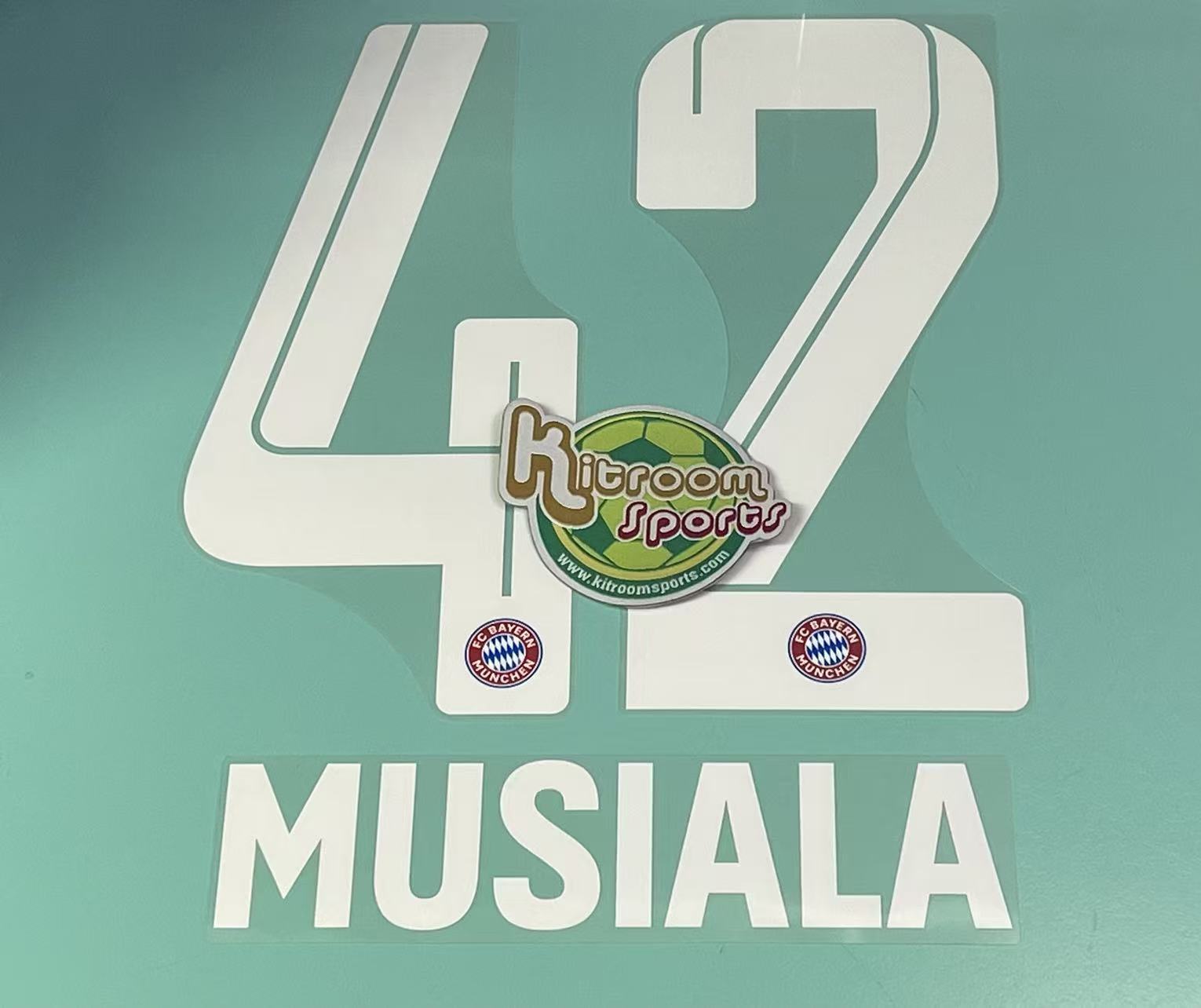 2022-23 Bayern Munich Home Nameset #42 MUSIALA