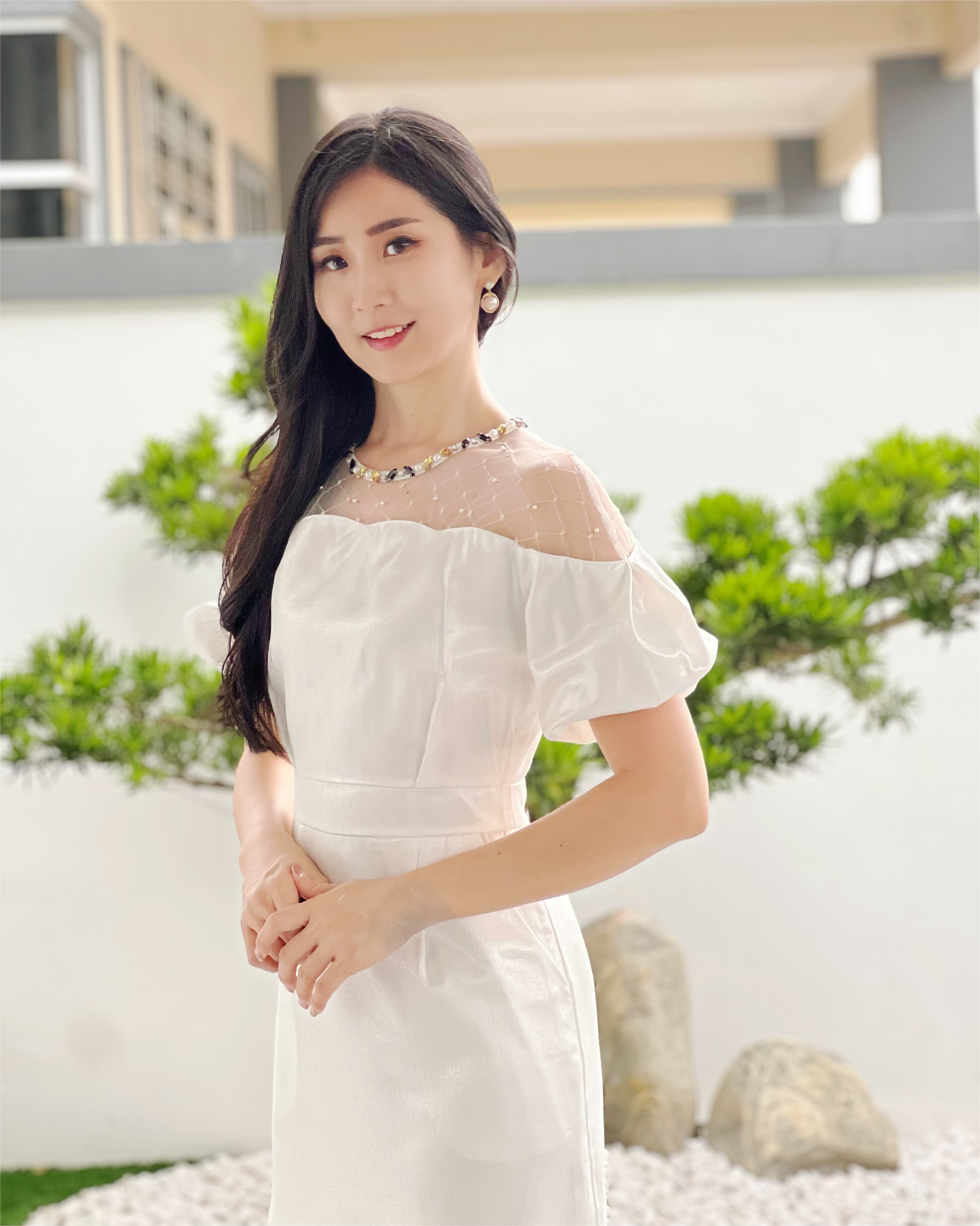 5081 Celeste Pearl Mini Dress