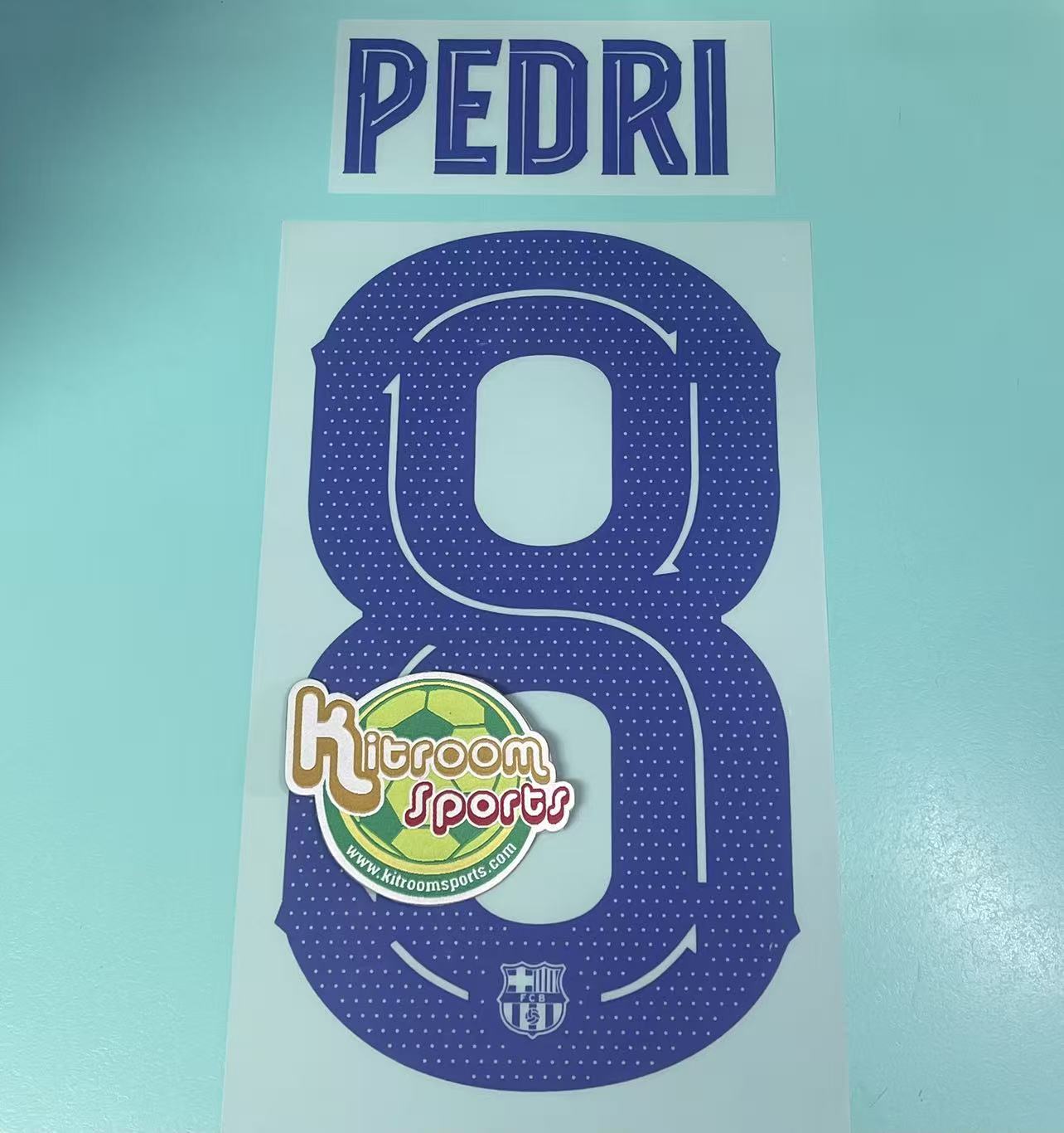 2024-25 Barcelona 3rd UCL Nameset #8 PEDRI