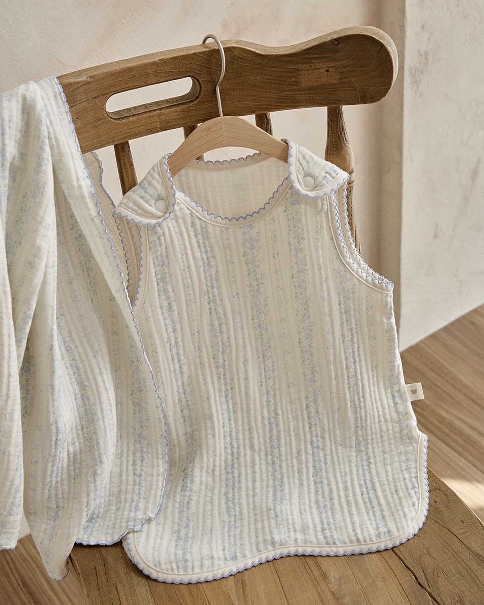 26S/S DTD Flora碎花溫馨系列-棉紗睡眠馬甲