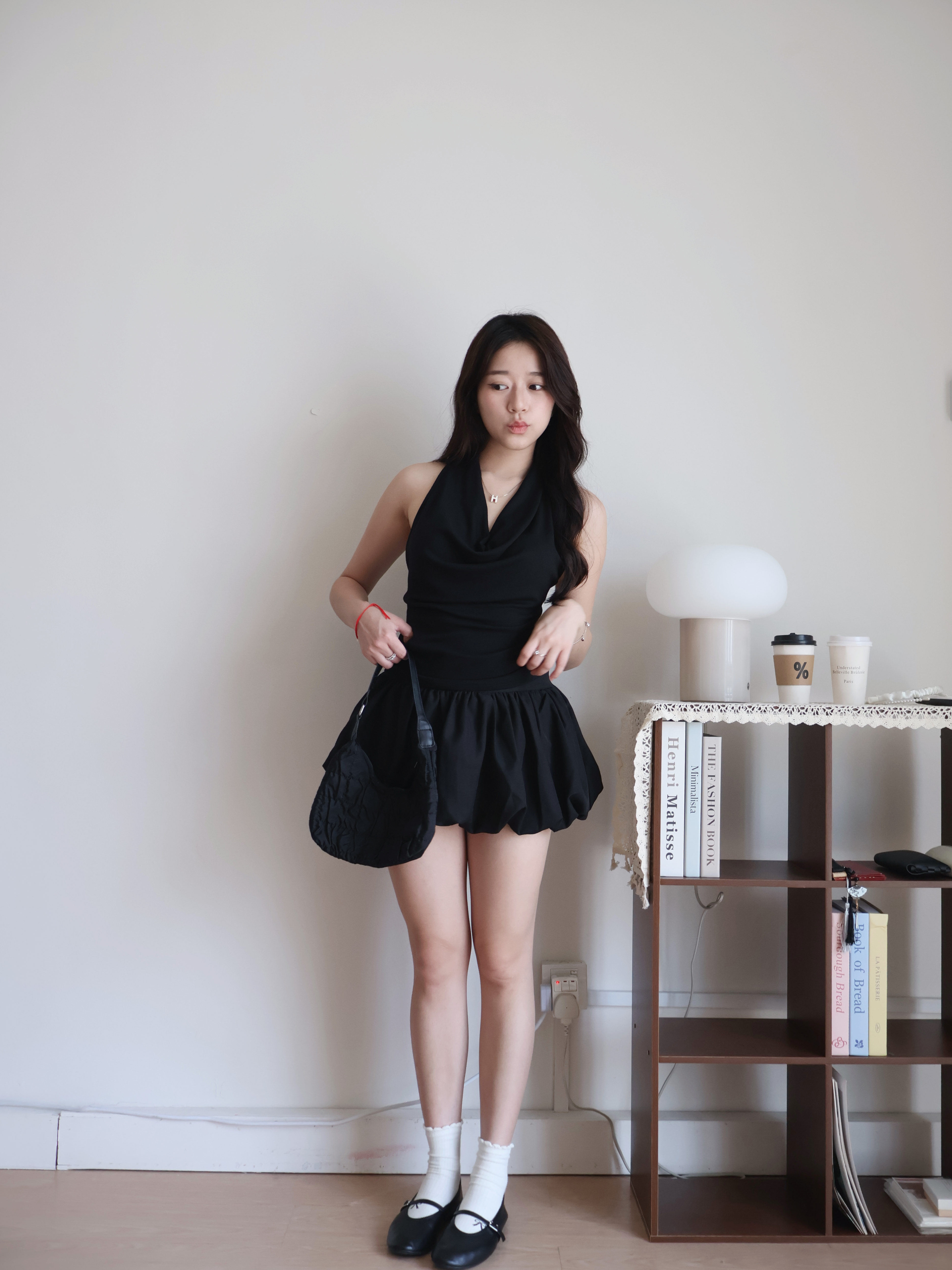 Bubble Mini Skirt | Black