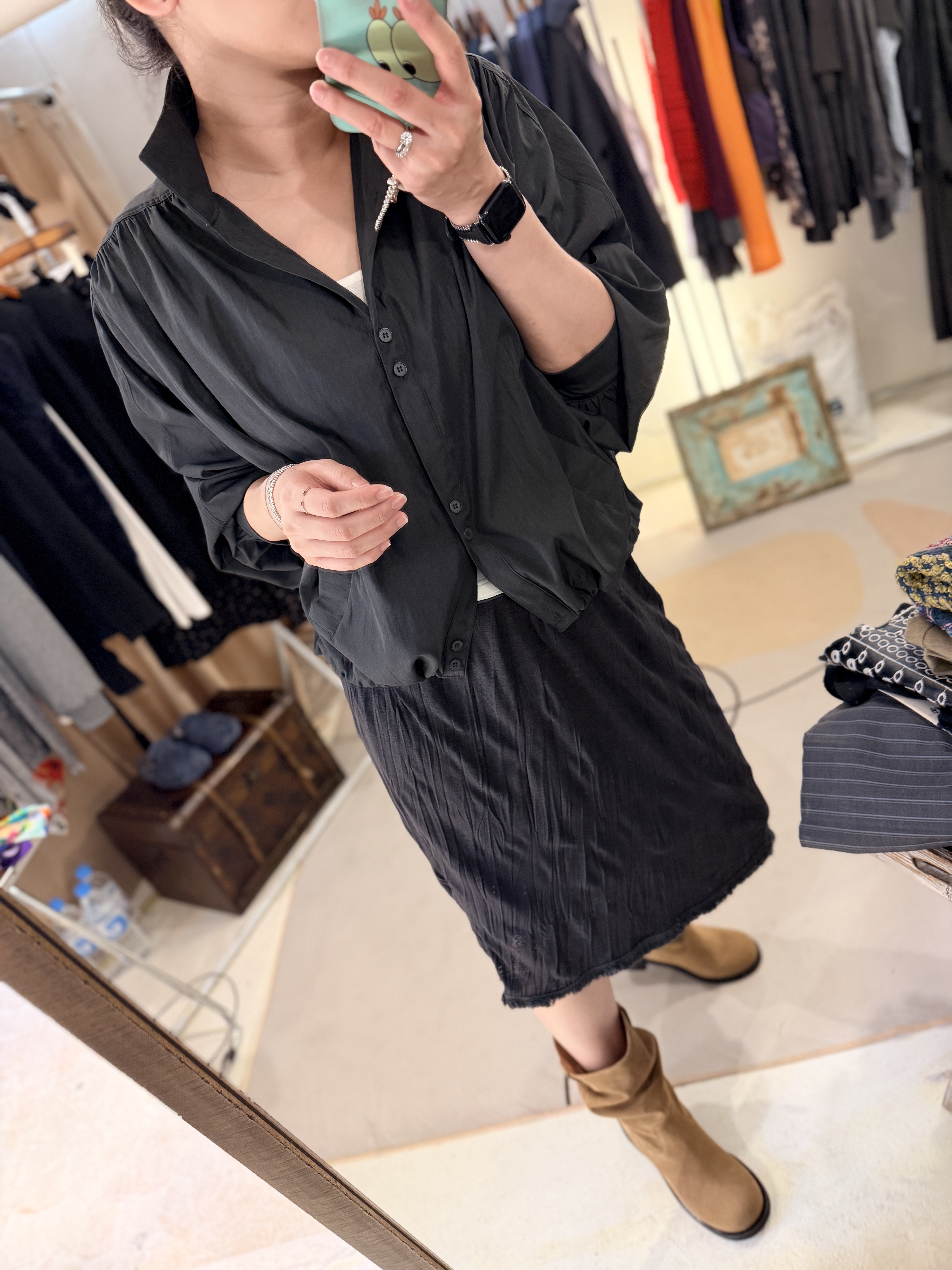 Button shirt jacket
