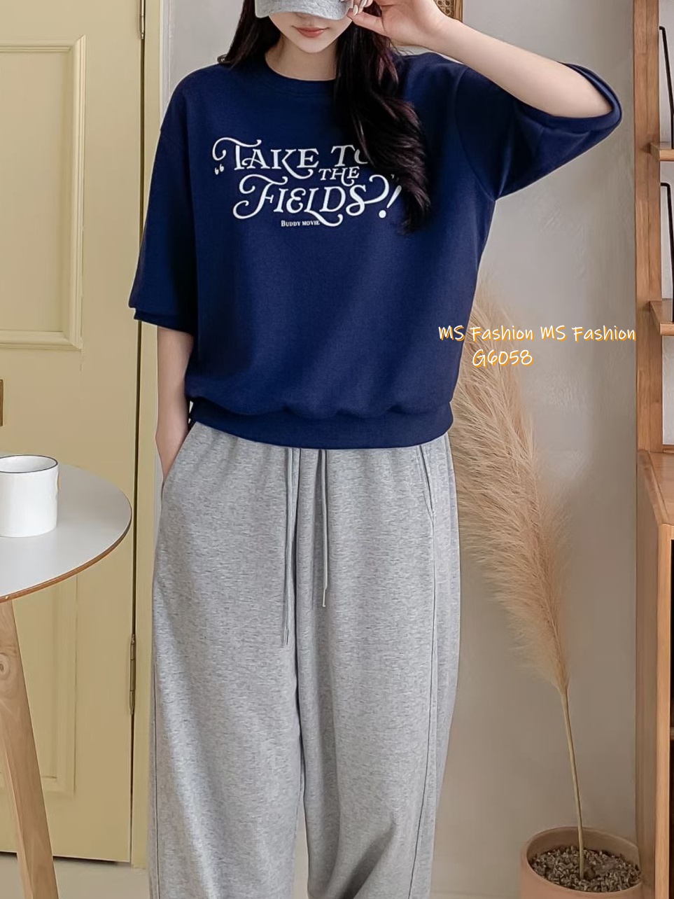 G6058 韓國🇰🇷拼色字母top