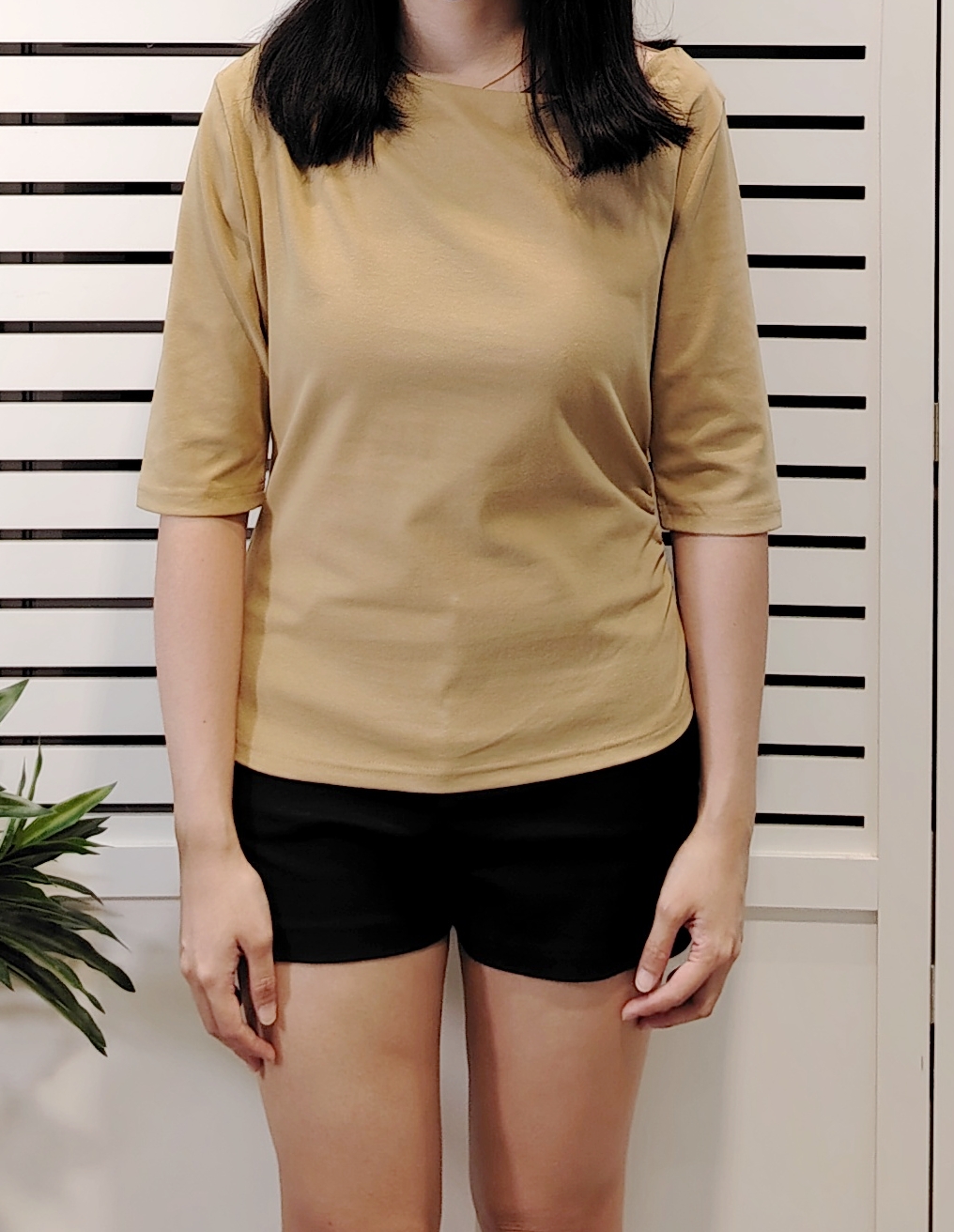 M5079 Off Shoulder Slim Tee