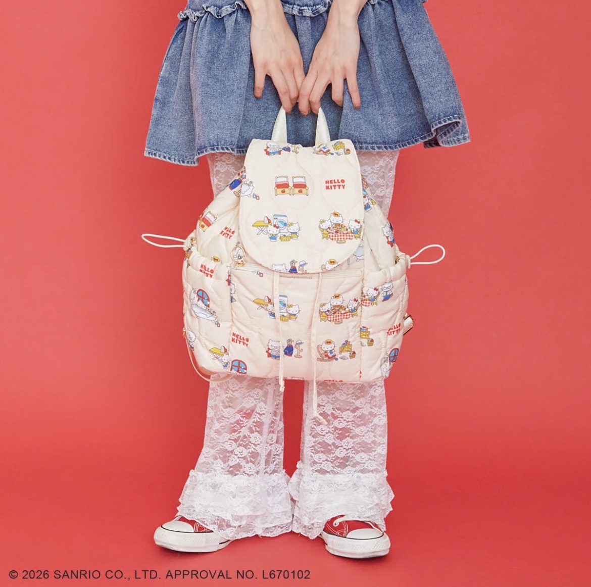 日本預訂📍日本Hello Kitty x Accommode可愛系列 - 背囊 不包郵 25/6日本開售