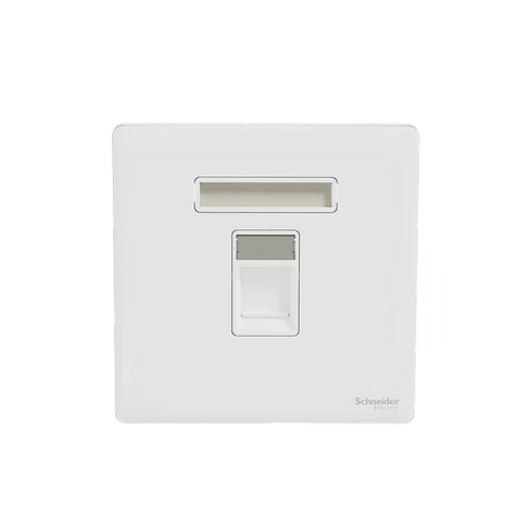 施耐德 Unica X 皎月白 單位 CAT6數據插座