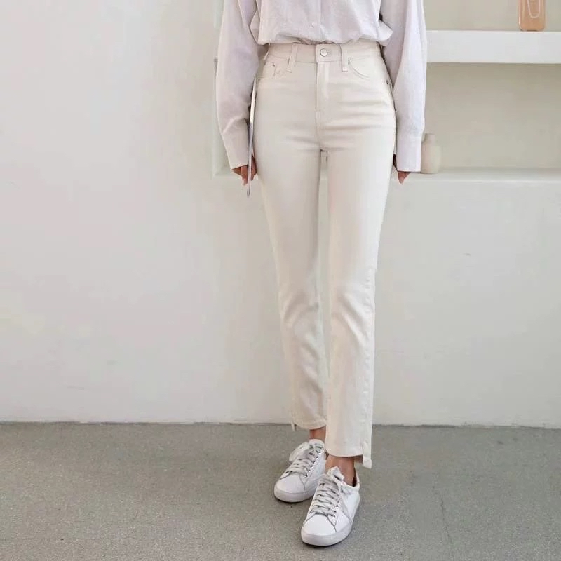 顯瘦修身彈性牛仔褲