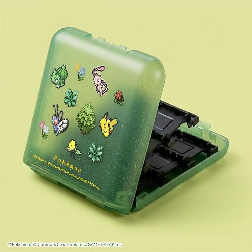 【預售 9月】SW2 HORI 遊戲卡收納盒 (24枚) [寶可夢像素風綠] / Card Case (24pcs)[Pokemon Pixel Art Green] NSX-187  PO0973
