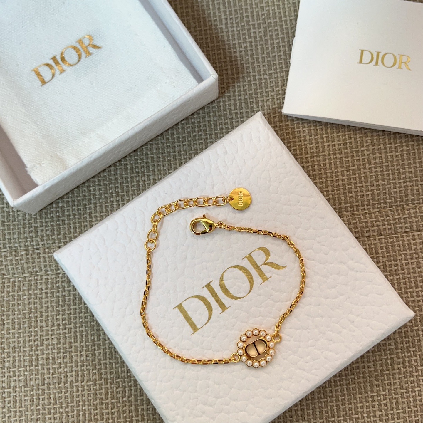 【原單】DIOR Petit CD 圓形手鍊/項鏈 連禮盒