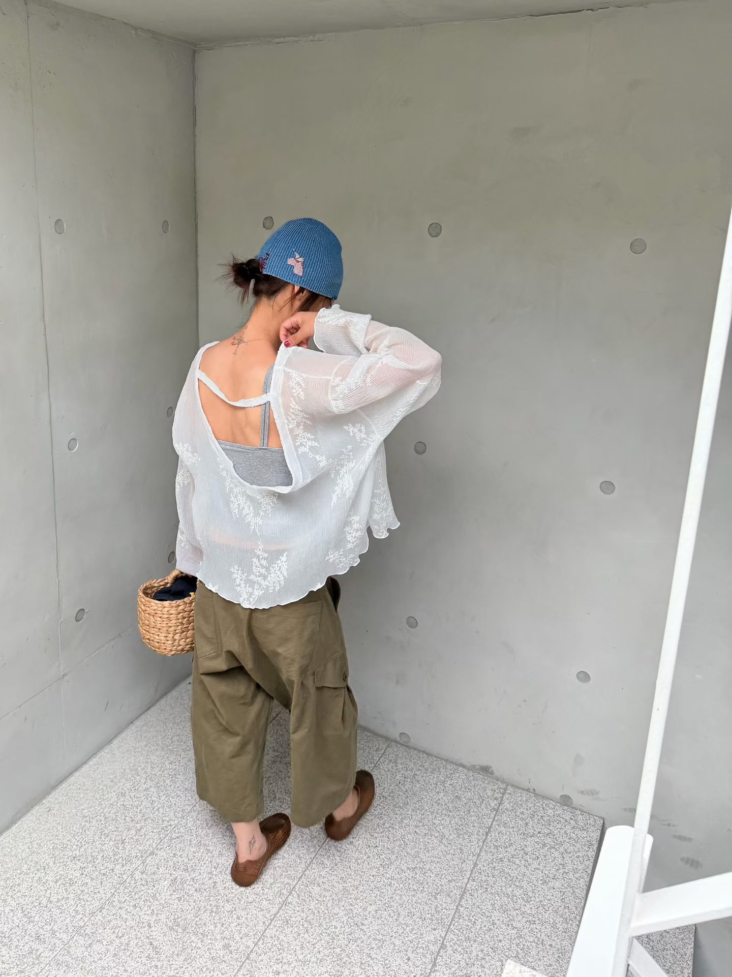 🇰🇷東大門女裝 | lace flower blouse white