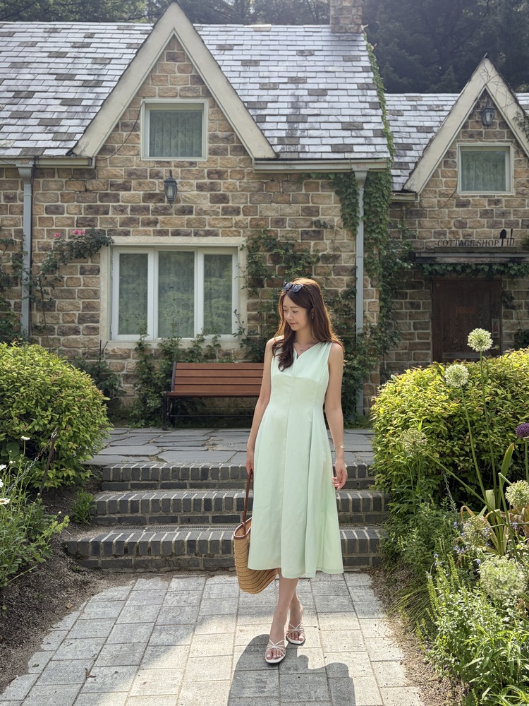 Daphne Flare Dress (Mint)
